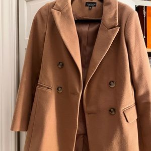 Topshop camel coat